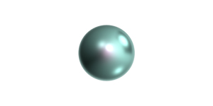 PRESTIGE 5818 10mm Round Half-Drilled Crystal Pearl Crystal Iridescent Light Turquoise
