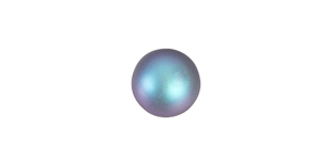 PRESTIGE 5818 10mm IRIDESCENT LIGHT BLUE Half-Drilled Crystal Pearl