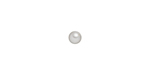 PRESTIGE 5818 4mm WHITE Half-Drilled Crystal Pearl