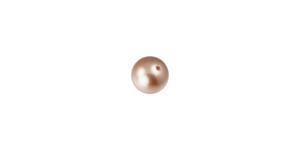 PRESTIGE 5818 6mm ROSE GOLD Half-Drilled Crystal Pearl