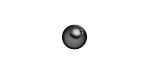 PRESTIGE 5818 8mm BLACK Half-Drilled Crystal Pearl