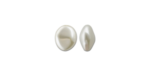 PRESTIGE 5841 8mm WHITE Baroque Round Crystal Pearl