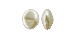 PRESTIGE 5842 14mm CREAM Baroque Coin Crystal Pearl