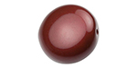 PRESTIGE 5860 14mm Coin Crystal Pearl Bordeaux - Features Swarovski® Crystals