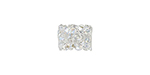 PRESTIGE 5951 8 x 6mm Crystal Moonlight Fine Rocks Tube Bead without Ending