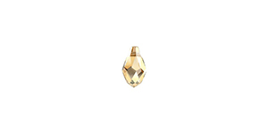 PRESTIGE 6007 7mm Briolette Pendant Crystal Golden Shadow