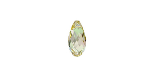 PRESTIGE 6010 11mm Briolette Pendant Crystal Luminous Green