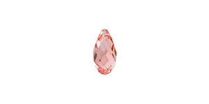 PRESTIGE 6010 11mm Briolette Pendant Rose Peach