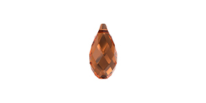 PRESTIGE 6010 13mm Briolette Pendant Smoked Amber