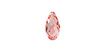 PRESTIGE 6010 13mm Briolette Pendant Rose Peach