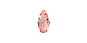 PRESTIGE 6010 13mm Briolette Pendant Rose Peach