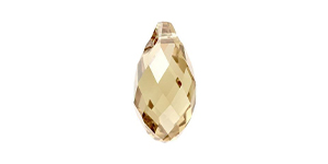 PRESTIGE 6010 17mm Briolette Pendant Crystal Golden Shadow