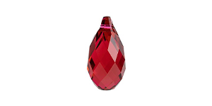 PRESTIGE 6010 17mm Briolette Pendant Scarlet