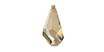 PRESTIGE 6015 21mm Polygon Drop Pendant Crystal Golden Shadow