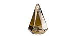 PRESTIGE 6022 24mm Raindrop Pendant Crystal Bronze Shade