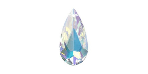 PRESTIGE 6100 24mm Faceted Teardrop Pendant Crystal AB