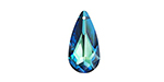 PRESTIGE 6100 24mm Faceted Teardrop Pendant Crystal Bermuda Blue