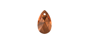 PRESTIGE 6106 16mm Pear-shaped Pendant Smoked Amber