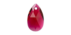 PRESTIGE 6106 22mm Pear-Shaped Pendant Scarlet