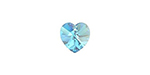 PRESTIGE 6228 10mm Heart Pendant Aquamarine Shimmer