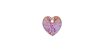 PRESTIGE 6228 10mm Heart Pendant Light Rose Shimmer