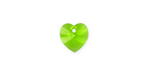 PRESTIGE 6228 10mm Heart Pendant Citrus Green