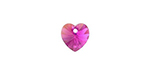 PRESTIGE 6228 10mm Heart Pendant Fuchsia AB
