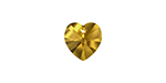 PRESTIGE 6228 14mm Heart Pendant Golden Topaz