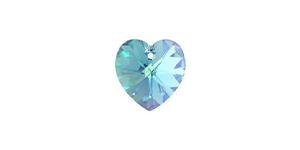 PRESTIGE 6228 14mm Heart Pendant Aquamarine AB