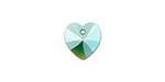 PRESTIGE 6228 14mm Heart Pendant Emerald Shimmer