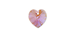 PRESTIGE 6228 14mm Heart Pendant Light Rose Shimmer