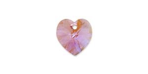 PRESTIGE 6228 14mm Heart Pendant Light Rose Shimmer