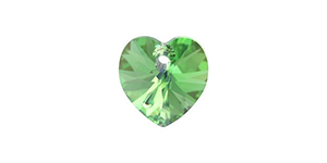 PRESTIGE 6228 18mm Heart Pendant Peridot AB