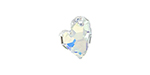 PRESTIGE 6261 17mm Asymetrical Heart Pendant Crystal AB