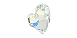PRESTIGE 6261 27mm Asymetrical Heart Pendant Crystal AB