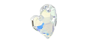 PRESTIGE 6261 27mm Asymetrical Heart Pendant Crystal AB