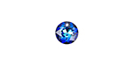 PRESTIGE 6430 8mm Classic Cut Pendant Crystal Bermuda Blue