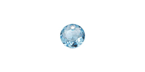 PRESTIGE 6430 8mm Classic Cut Pendant Aquamarine