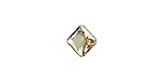 PRESTIGE 6431 9mm Princess Cut Pendant Crystal Golden Shadow