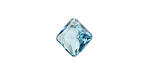 PRESTIGE 6431 12mm Princess Cut Pendant Aquamarine