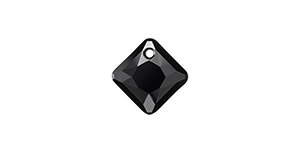 PRESTIGE 6431 12mm Princess Cut Pendant Jet