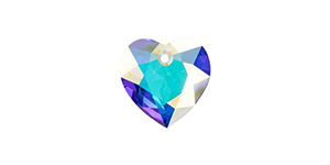 PRESTIGE 6432 8mm Heart Cut Pendant Crystal AB