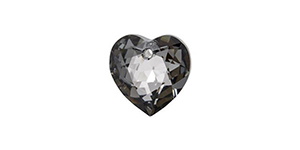 PRESTIGE 6432 8mm Heart Cut Pendant Crystal Silver Night