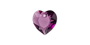 PRESTIGE 6432 8mm Heart Cut Pendant Amethyst