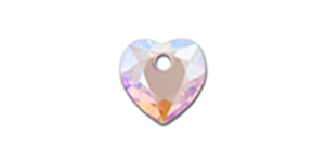 PRESTIGE 6432 8mm Heart Cut Pendant Light Rose Shimmer