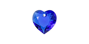 PRESTIGE 6432 8mm Heart Cut Pendant Majestic Blue