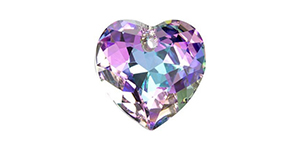 PRESTIGE 6432 11mm Heart Cut Pendant Crystal Vitrail Light