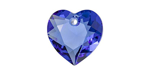 PRESTIGE 6432 11mm Heart Cut Pendant Sapphire