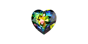 PRESTIGE 6432 15mm Heart Cut Pendant Crystal Vitrail Medium