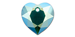 PRESTIGE 6432 15mm Heart Cut Pendant Emerald Shimmer